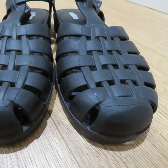 MELISSA Possession Jelly Fisherman Sandal Shoes in Matte Black Chunky Size US 7 - Picture 5 of 10